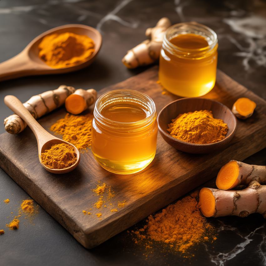 زردچوبه با عسل برای پوست